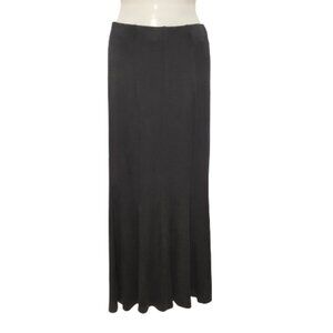 Long Black Skirt Stretch Waistband Elastic Maxi Skirt Black Skirt - XS / S / M